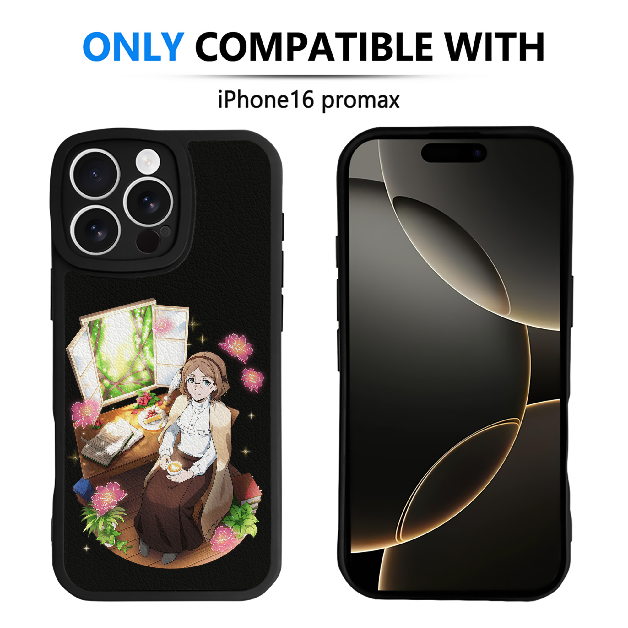 （画像用） 文豪ストレイドッグス Bungo Stray Dogs 【iPhone 16シリーズ対応】シリコンスマホケース（レザー調） 材質：シリコン